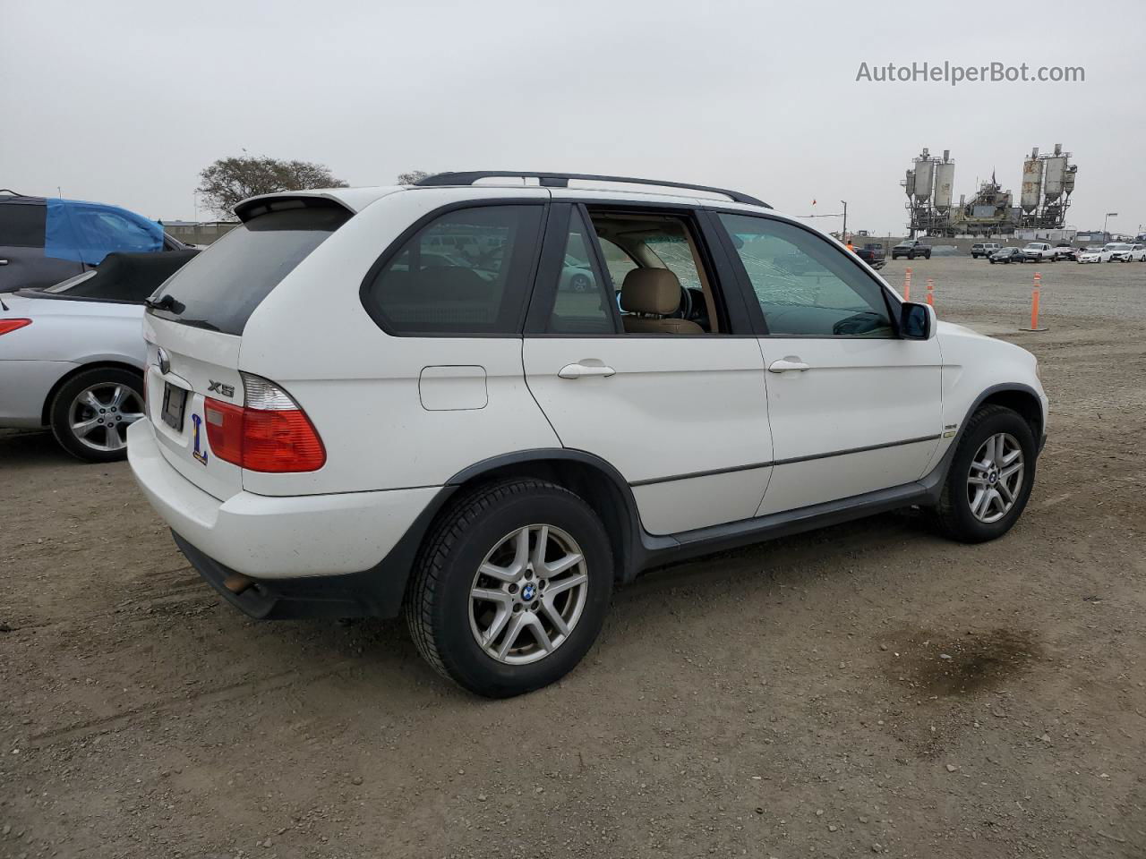 2004 Bmw X5 3.0i White vin: 5UXFA13584LU46324