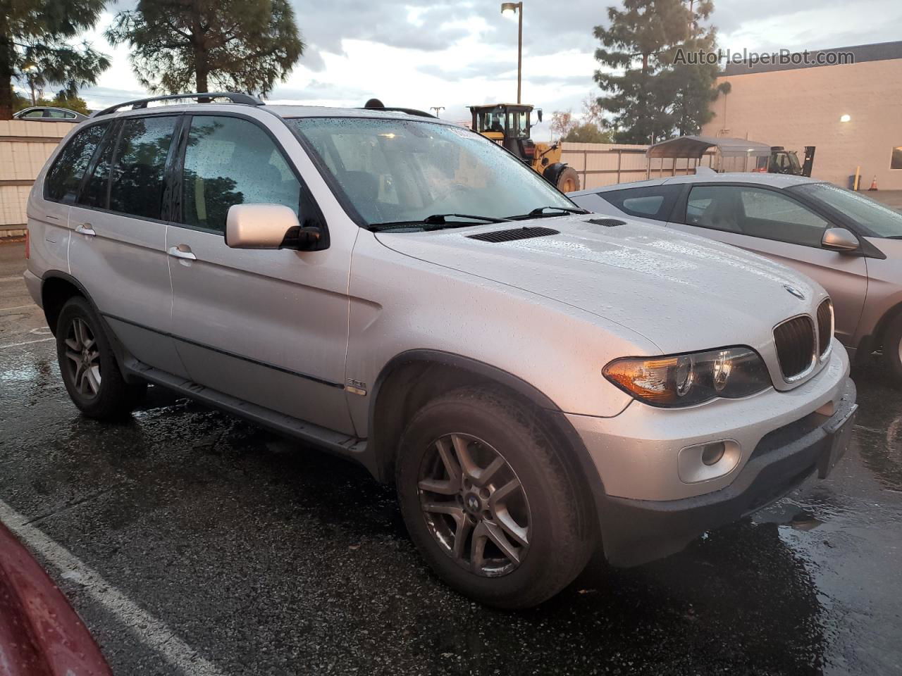 2004 Bmw X5 3.0i Silver vin: 5UXFA13594LU22484