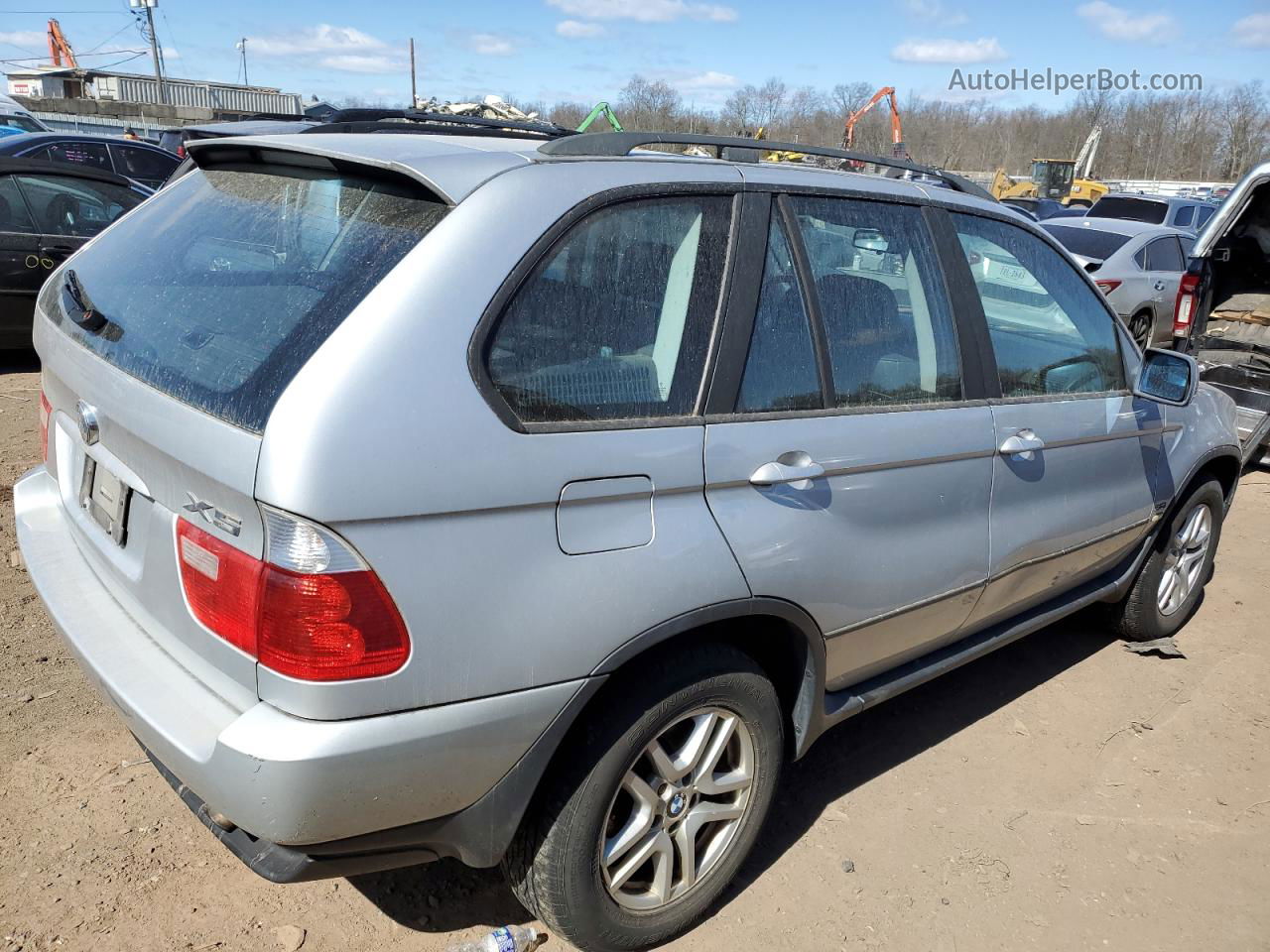 2004 Bmw X5 3.0i Серебряный vin: 5UXFA13594LU44937