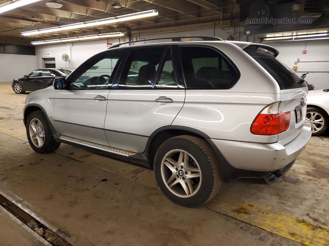 2004 Bmw X5 3.0i Серебряный vin: 5UXFA135X4LU21084