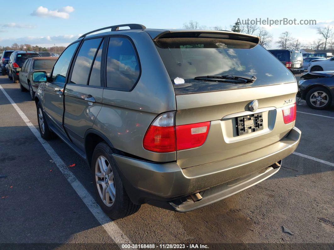 2004 Bmw X5 3.0i Зеленый vin: 5UXFA135X4LU25314