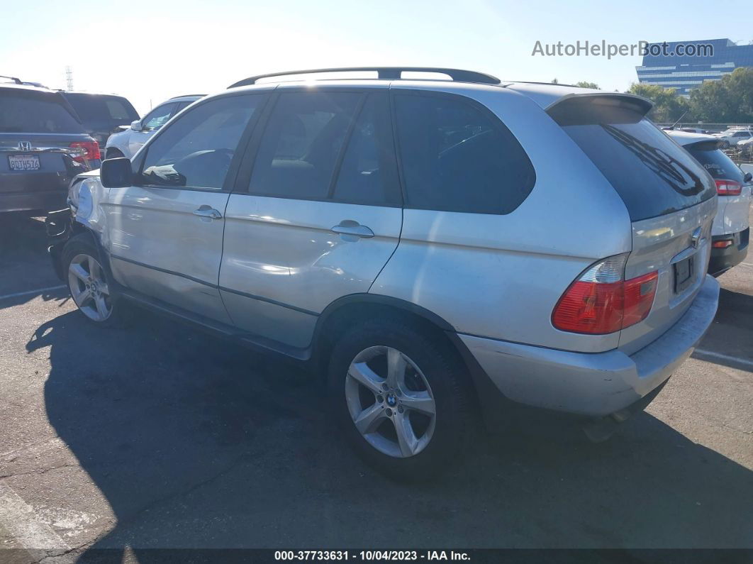 2004 Bmw X5 3.0i Silver vin: 5UXFA135X4LU26155