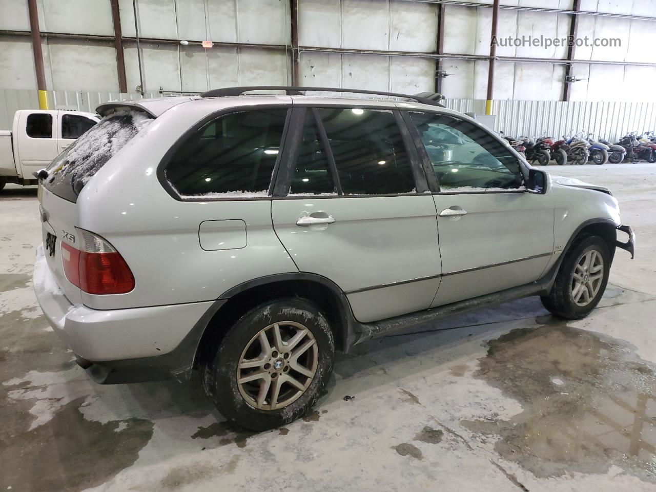 2004 Bmw X5 3.0i Серебряный vin: 5UXFA135X4LU29556