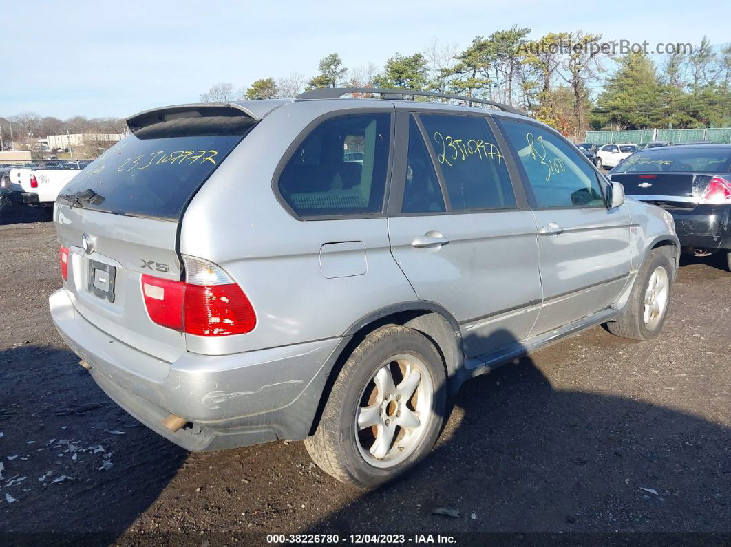 2004 Bmw X5 3.0i Silver vin: 5UXFA135X4LU29623