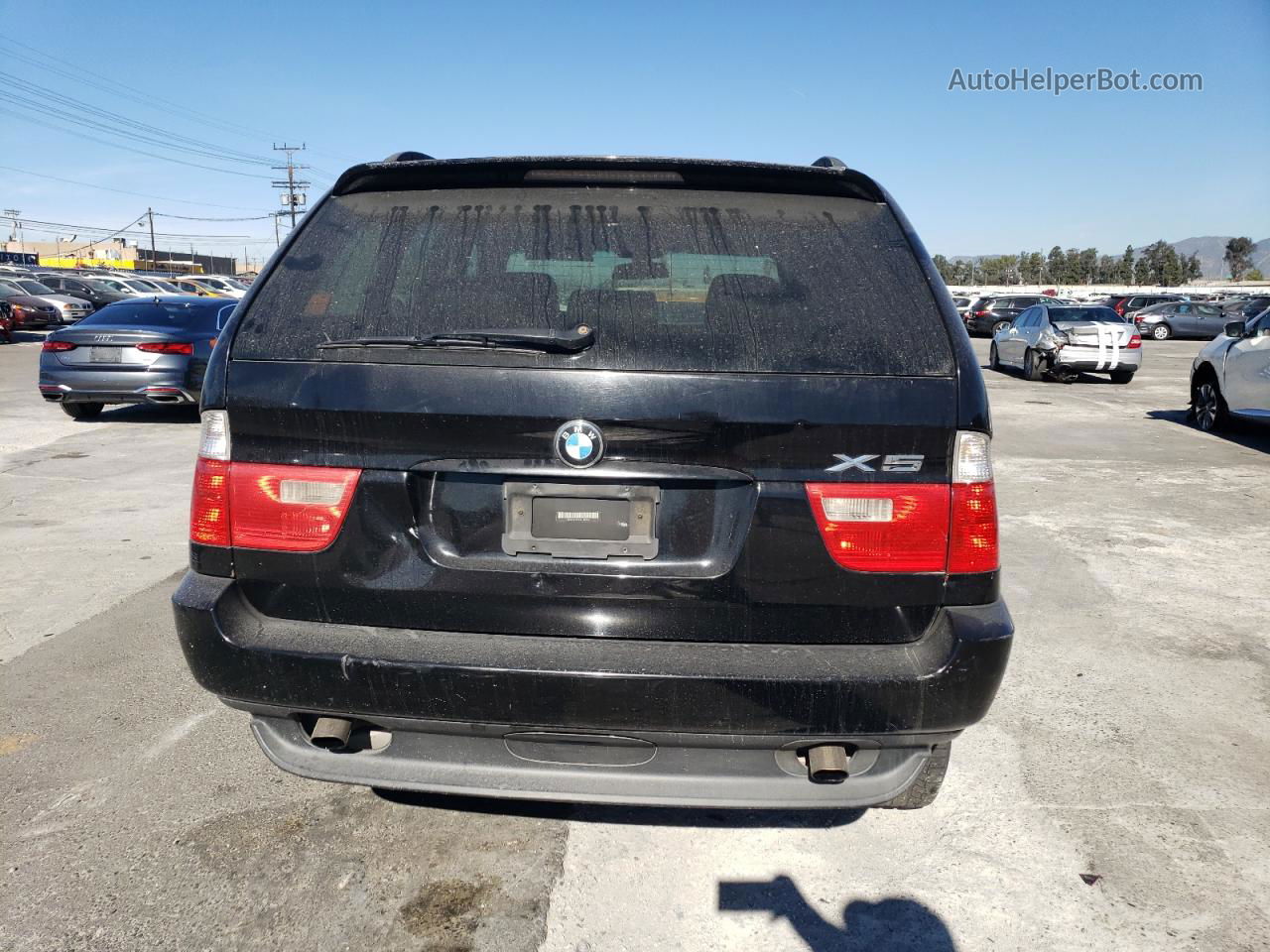 2004 Bmw X5 3.0i Черный vin: 5UXFA135X4LU40136