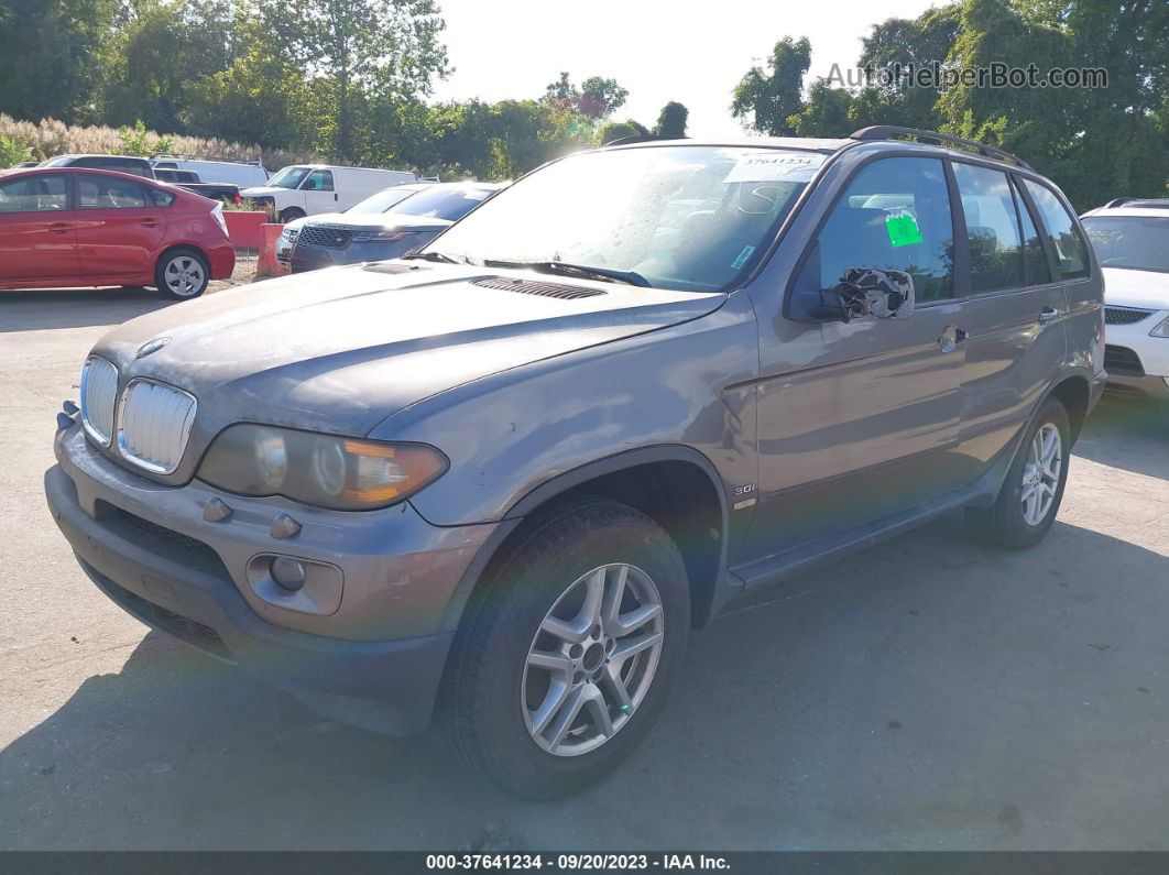 2004 Bmw X5 3.0i Gray vin: 5UXFA135X4LU44106