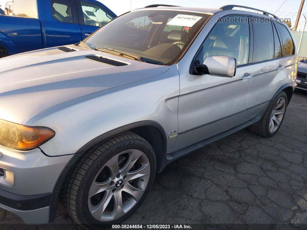 2004 Bmw X5 4.8is Silver vin: 5UXFA93504LE81912