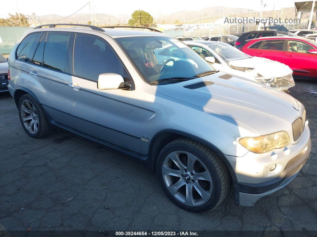 2004 Bmw X5 4.8is Silver vin: 5UXFA93504LE81912