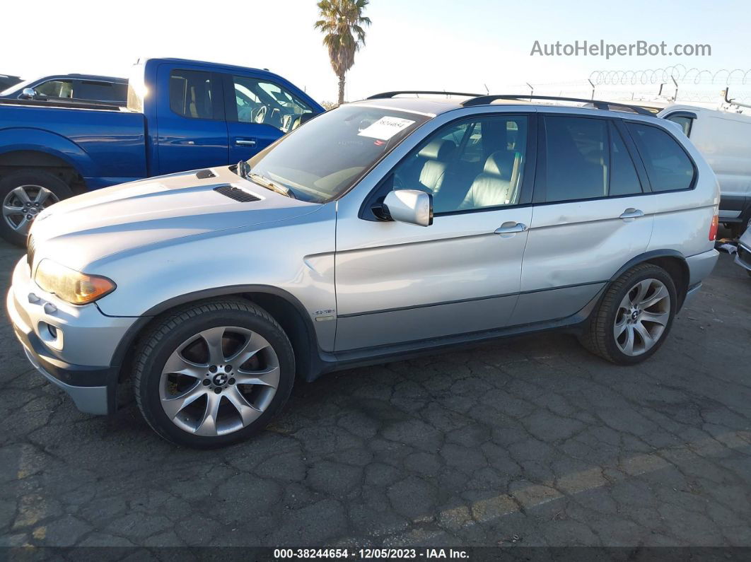 2004 Bmw X5 4.8is Silver vin: 5UXFA93504LE81912