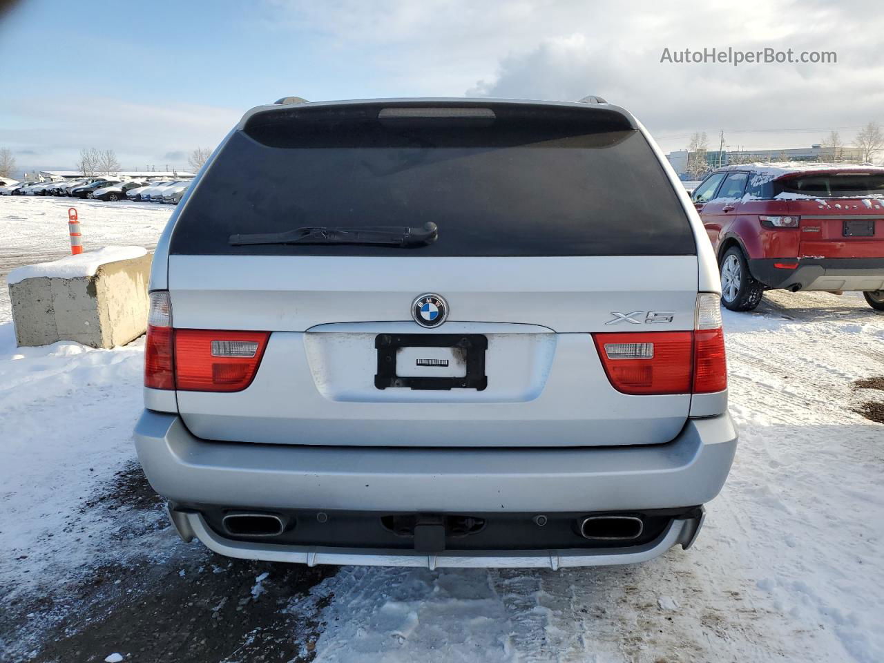 2004 Bmw X5 4.8is Silver vin: 5UXFA93514LE81255