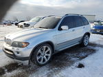 2004 Bmw X5 4.8is Silver vin: 5UXFA93514LE81255