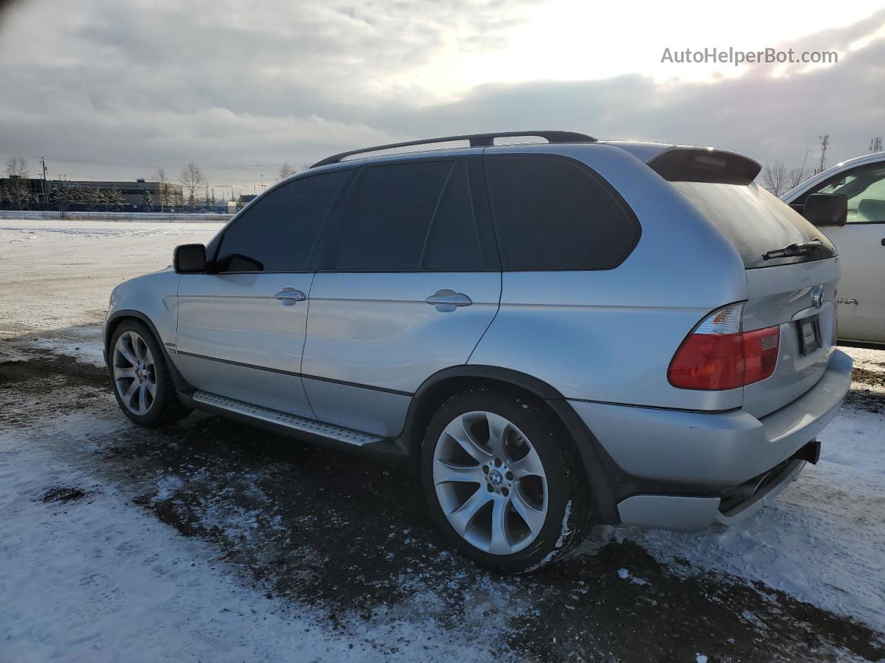 2004 Bmw X5 4.8is Silver vin: 5UXFA93514LE81255
