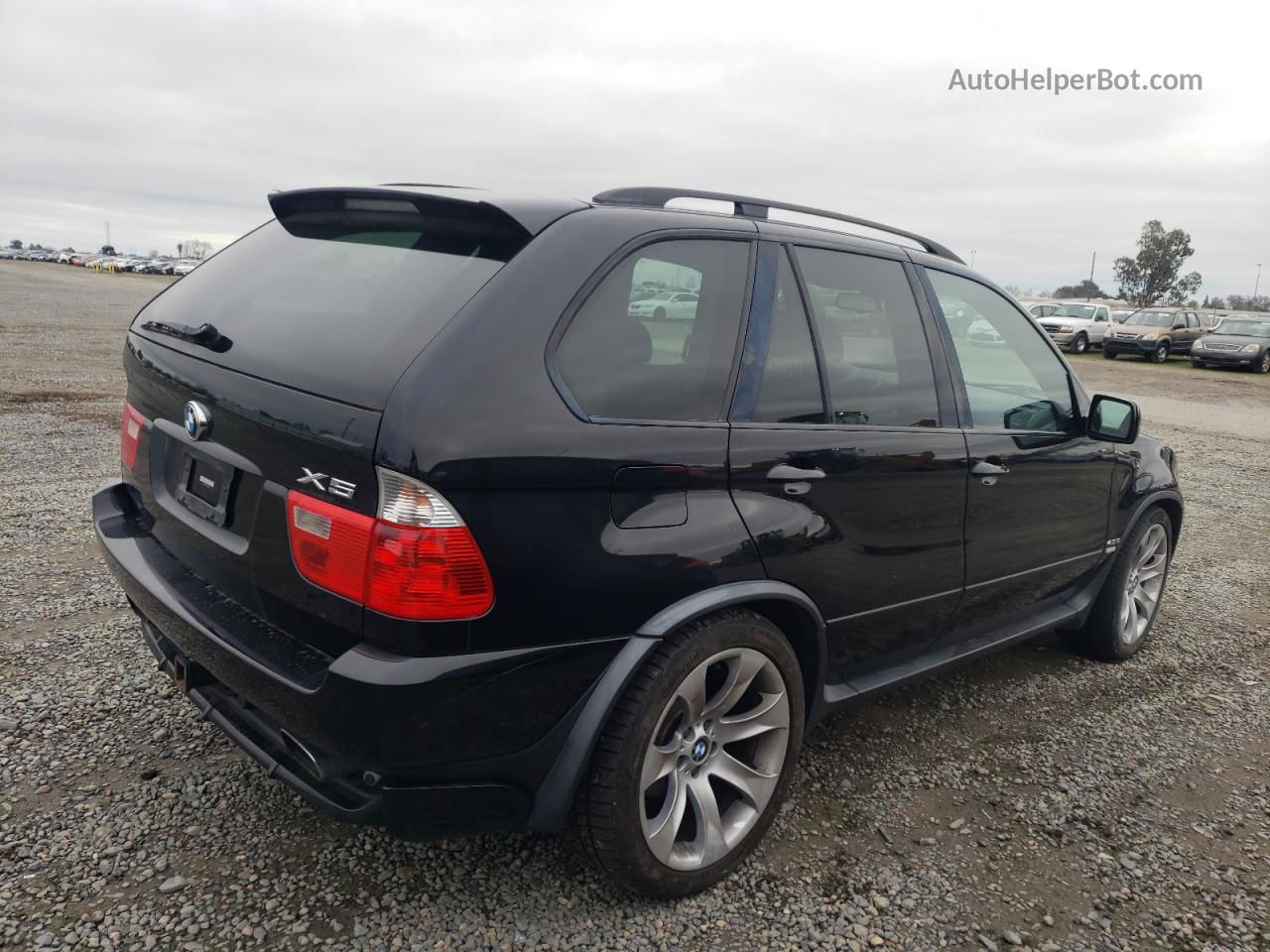 2004 Bmw X5 4.8is Black vin: 5UXFA93524LE81412