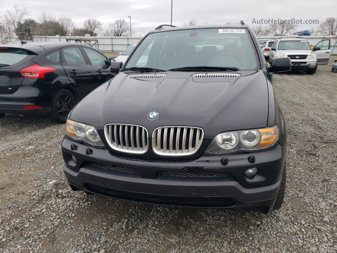 2004 Bmw X5 4.8is Black vin: 5UXFA93524LE81412