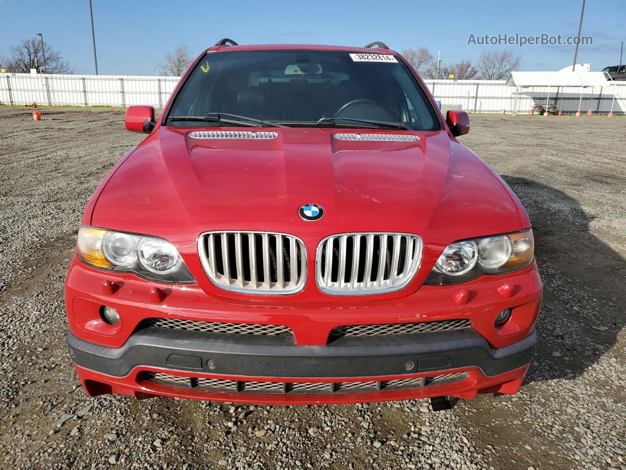 2004 Bmw X5 4.8is Red vin: 5UXFA93584LE81558