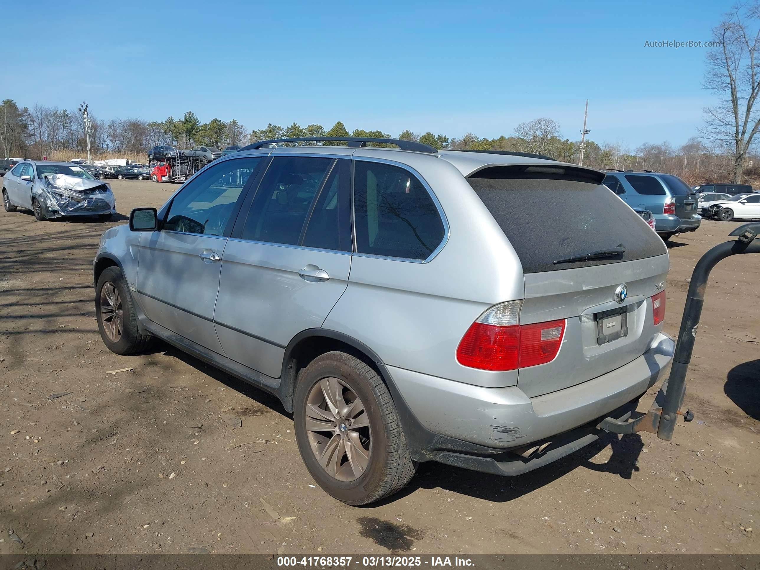 2004 Bmw X5 4.4i Silver vin: 5UXFB53504LV05080