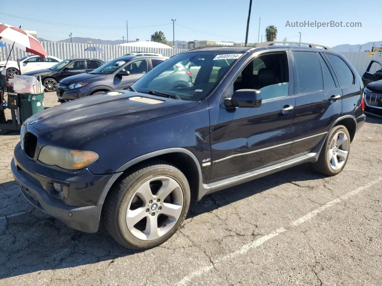 2004 Bmw X5 4.4i Black vin: 5UXFB53524LV04254