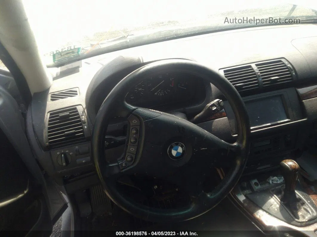 2004 Bmw X5 4.4i Серебряный vin: 5UXFB53534LV04280