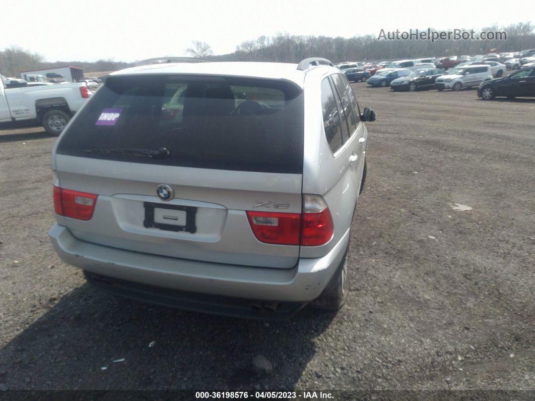 2004 Bmw X5 4.4i Серебряный vin: 5UXFB53534LV04280