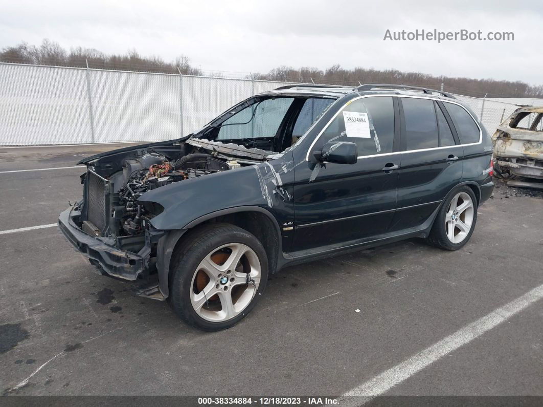 2004 Bmw X5 4.4i Зеленый vin: 5UXFB53564LV04984