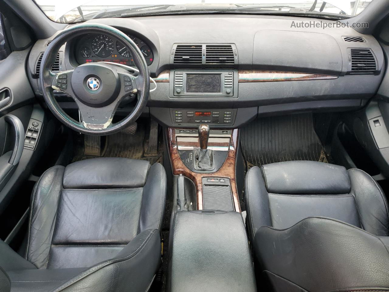 2004 Bmw X5 4.4i Серебряный vin: 5UXFB53564LV08548