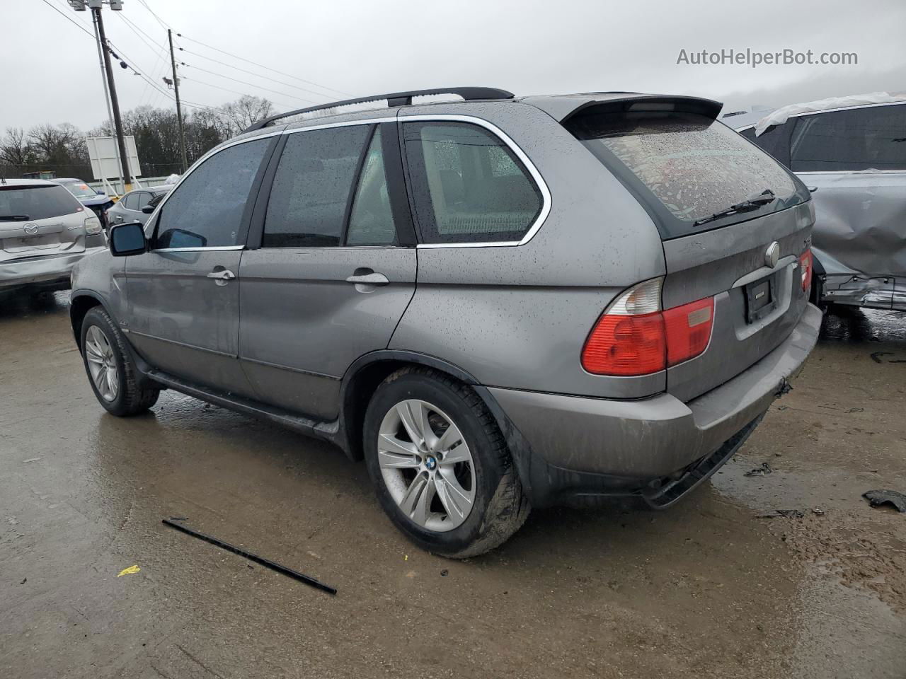 2004 Bmw X5 4.4i Серый vin: 5UXFB53574LV00281