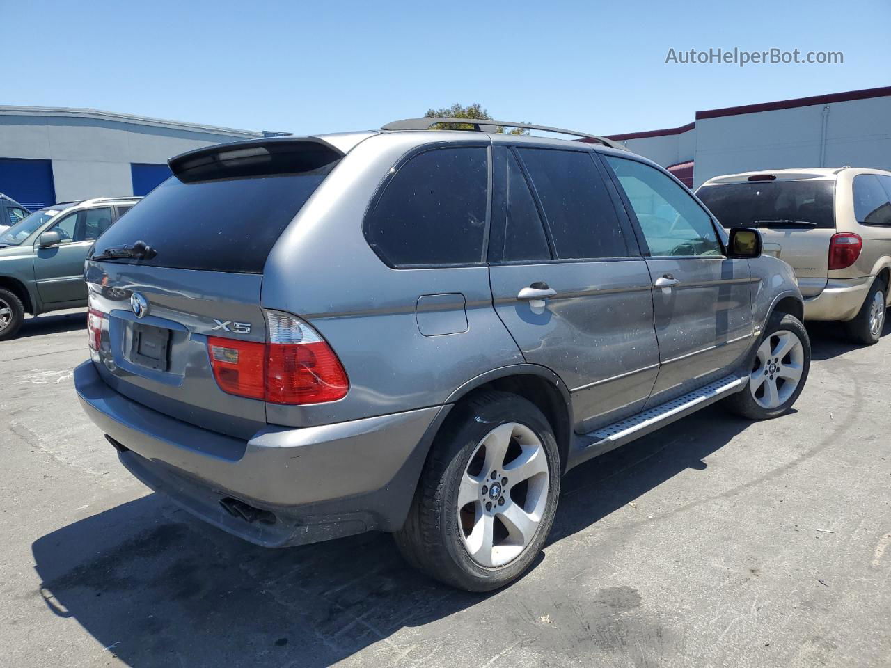 2004 Bmw X5 4.4i Silver vin: 5UXFB53574LV07618
