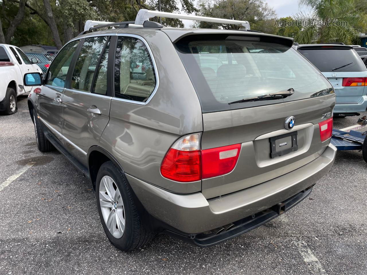 2004 Bmw X5 4.4i Gray vin: 5UXFB53584LV08454