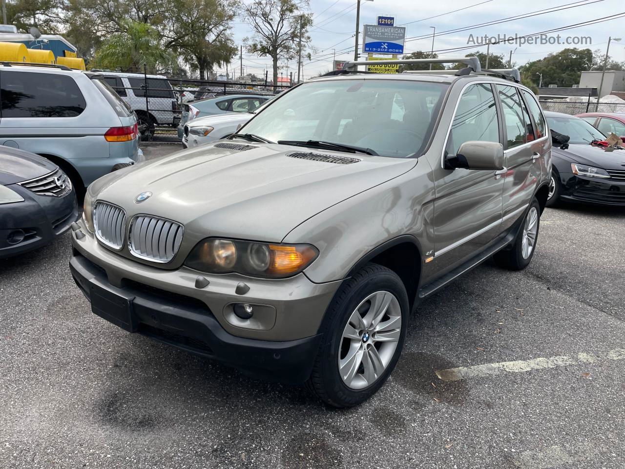 2004 Bmw X5 4.4i Gray vin: 5UXFB53584LV08454