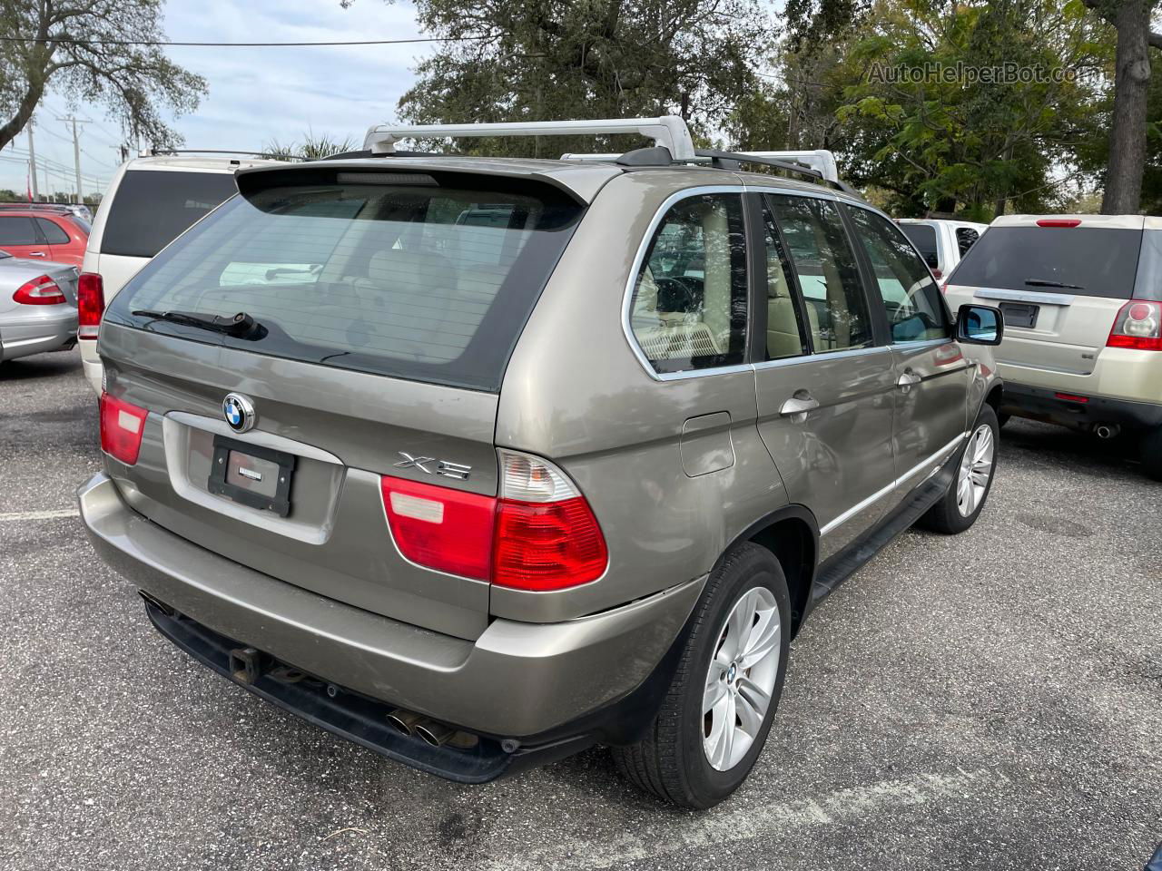 2004 Bmw X5 4.4i Gray vin: 5UXFB53584LV08454