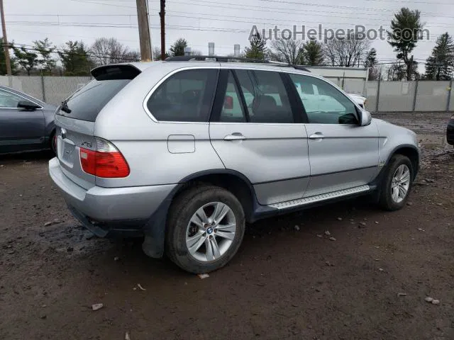 2004 Bmw X5 4.4i Silver vin: 5UXFB53584LV09667