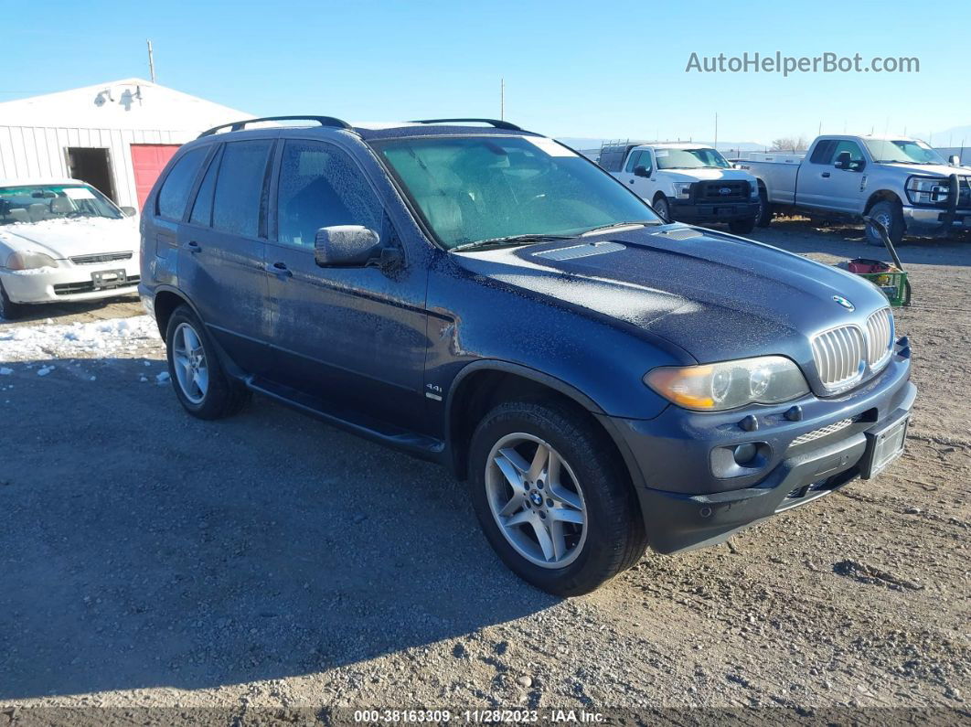 2004 Bmw X5 4.4i Blue vin: 5UXFB53594LV02601