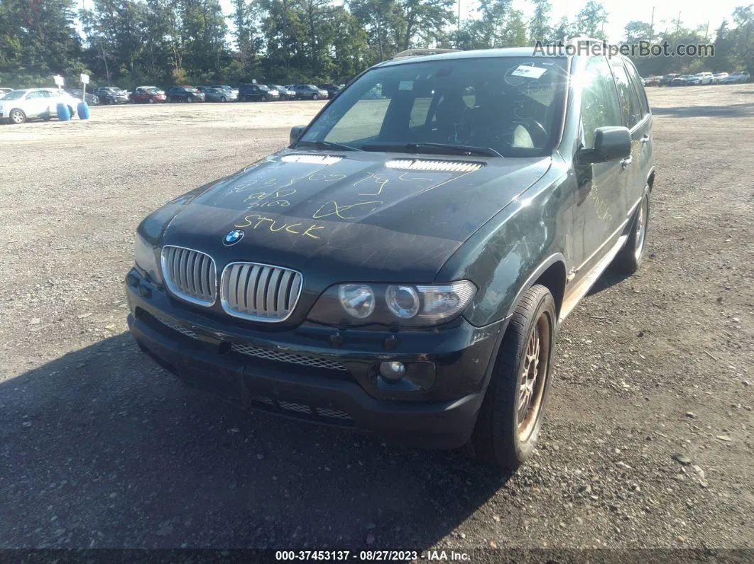 2004 Bmw X5 4.4i Green vin: 5UXFB535X4LV04244