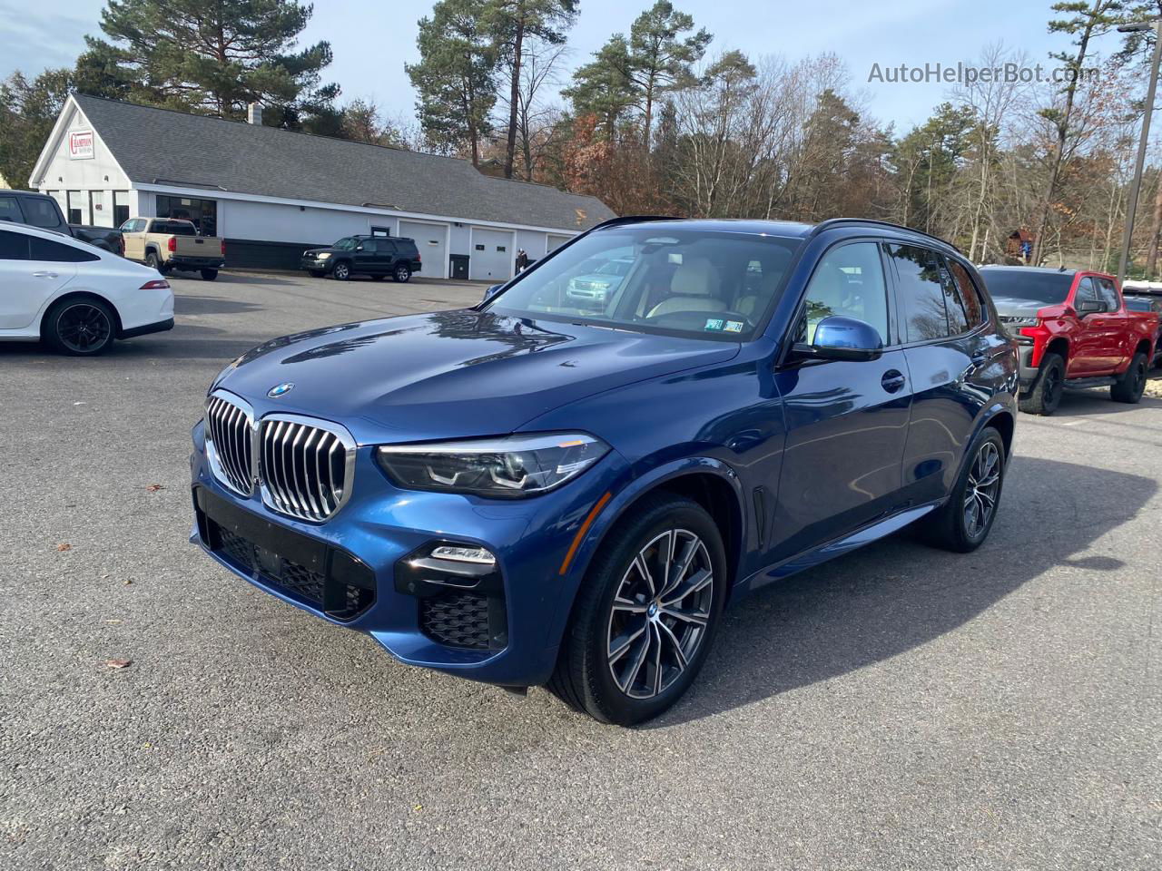 2019 Bmw X5 Xdrive50i Blue vin: 5UXJU2C50KLN65392