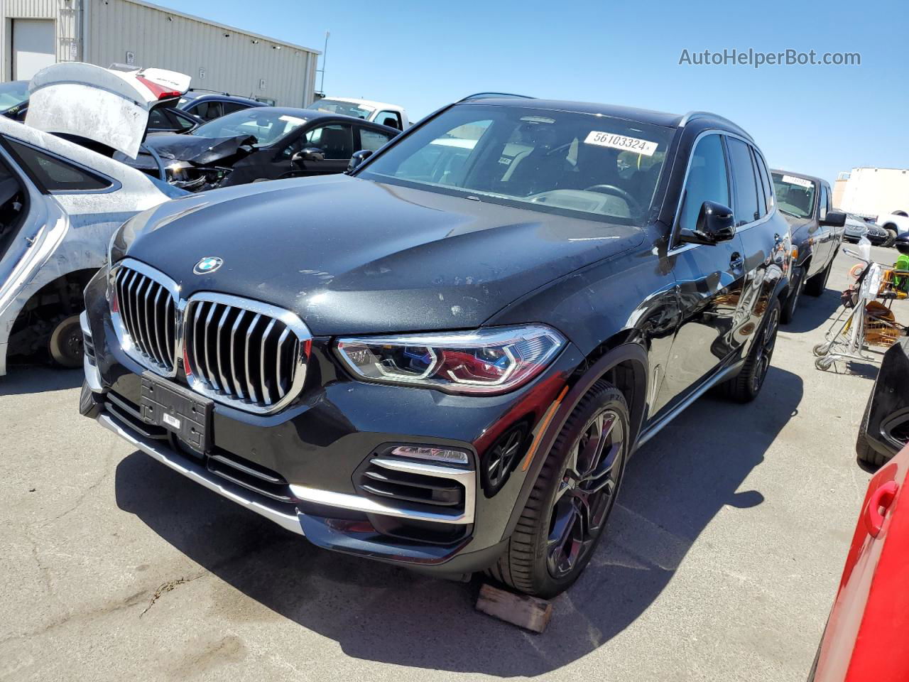 2019 Bmw X5 Xdrive50i Black vin: 5UXJU2C51KLN49816