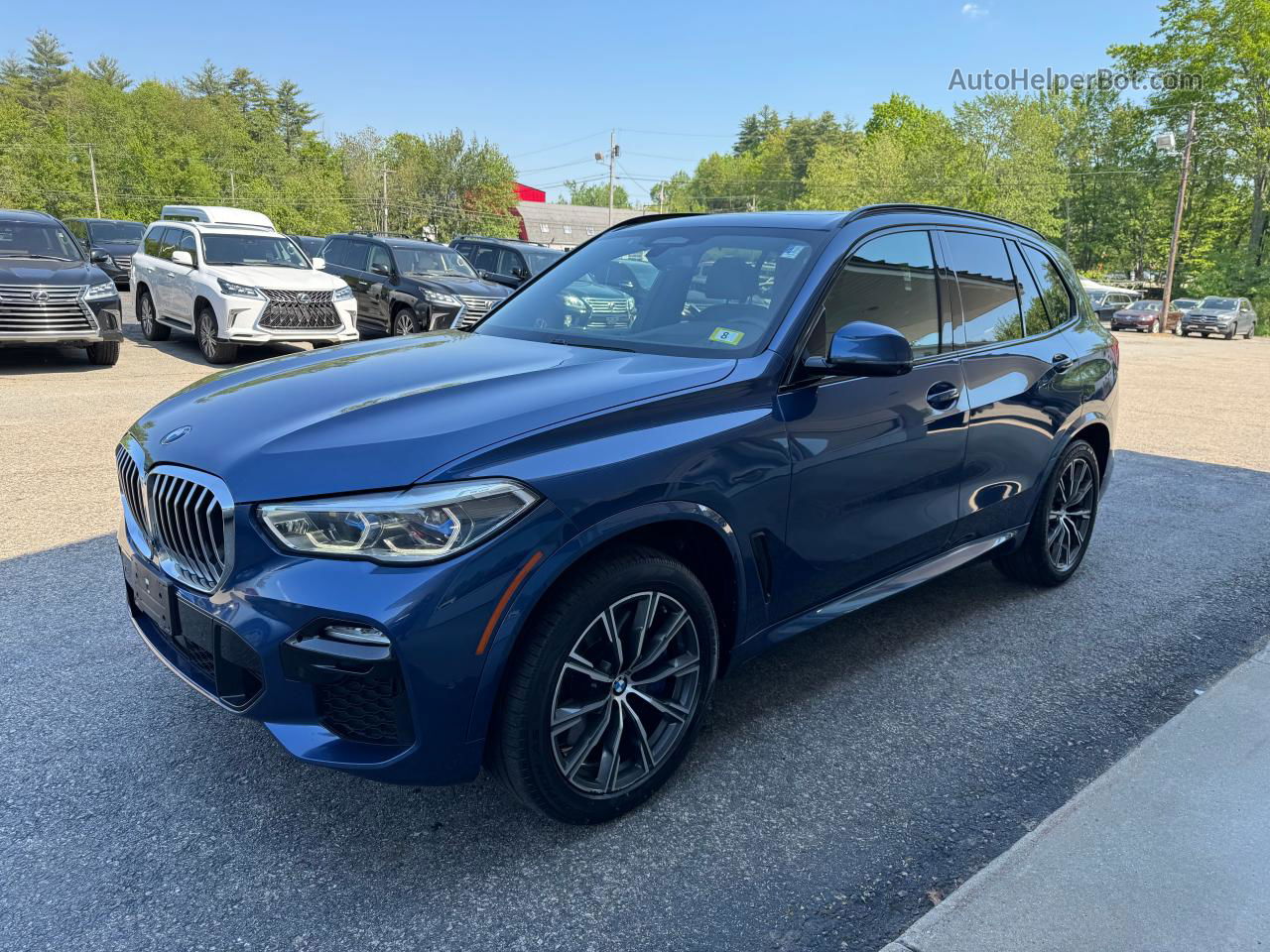 2019 Bmw X5 Xdrive50i Синий vin: 5UXJU2C52KLN66043