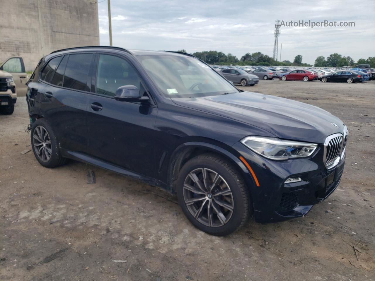 2019 Bmw X5 Xdrive50i Blue vin: 5UXJU2C54KLN49955