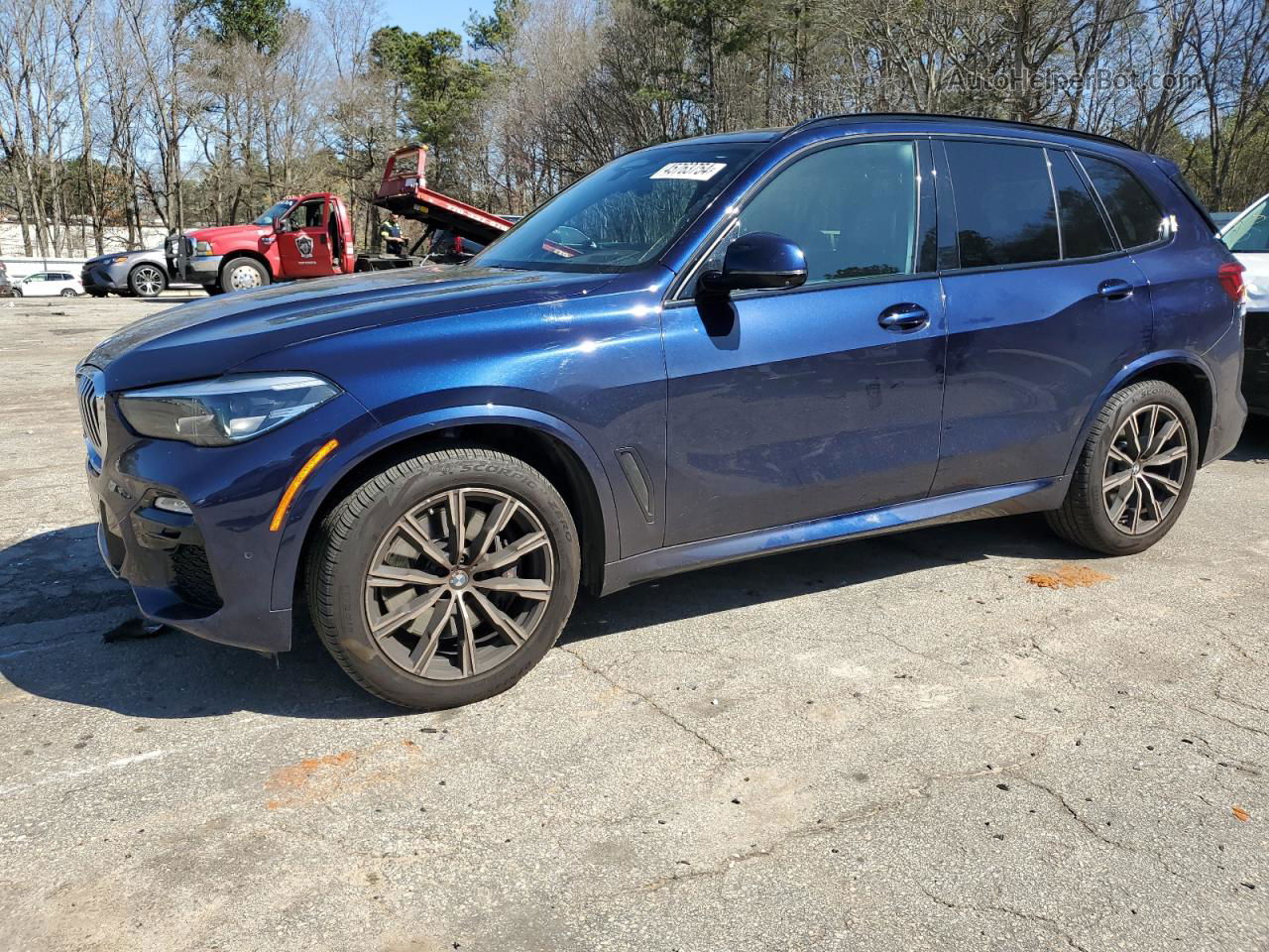 2019 Bmw X5 Xdrive50i Blue vin: 5UXJU2C54KLN67419