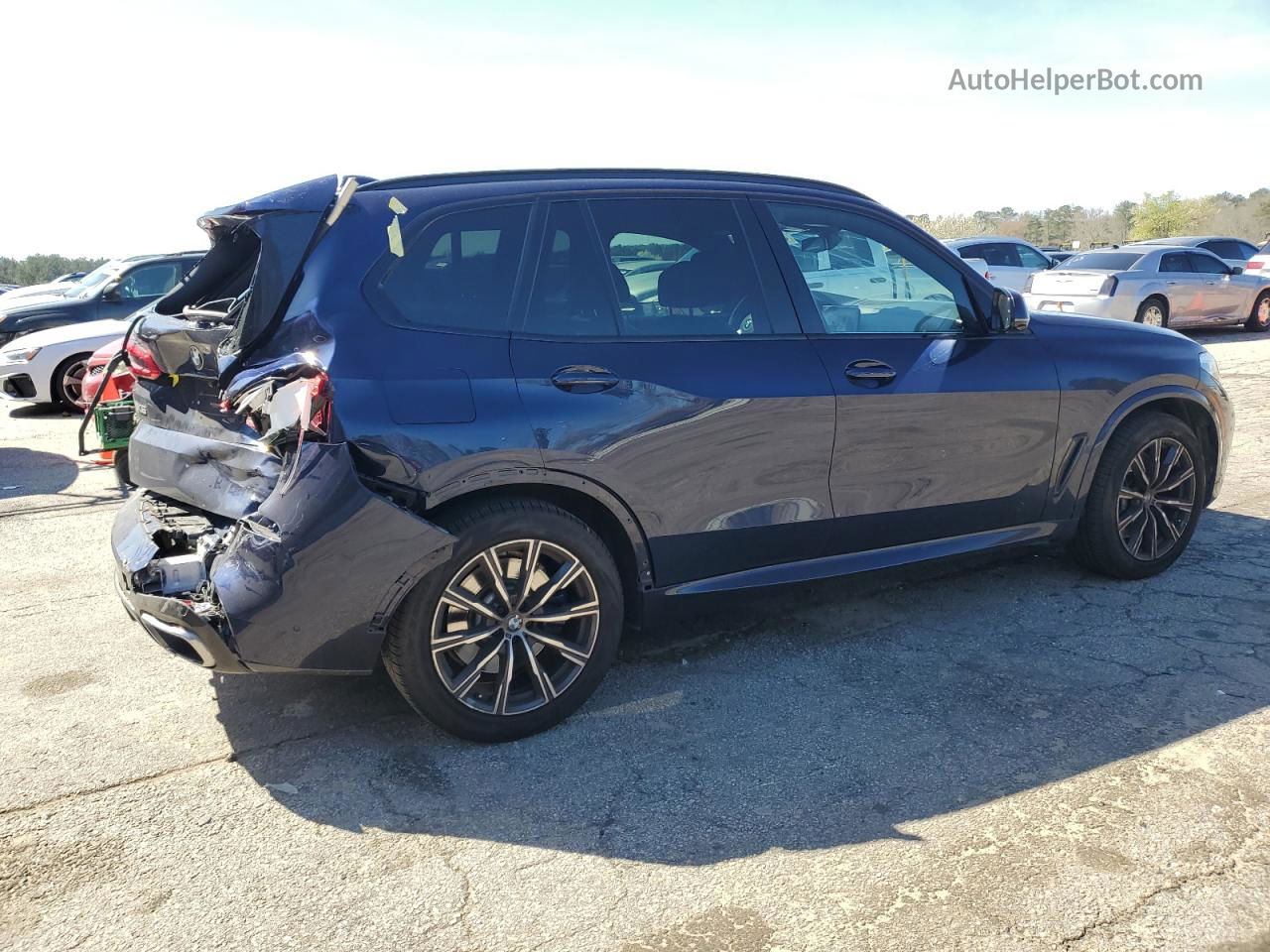 2019 Bmw X5 Xdrive50i Blue vin: 5UXJU2C54KLN67419