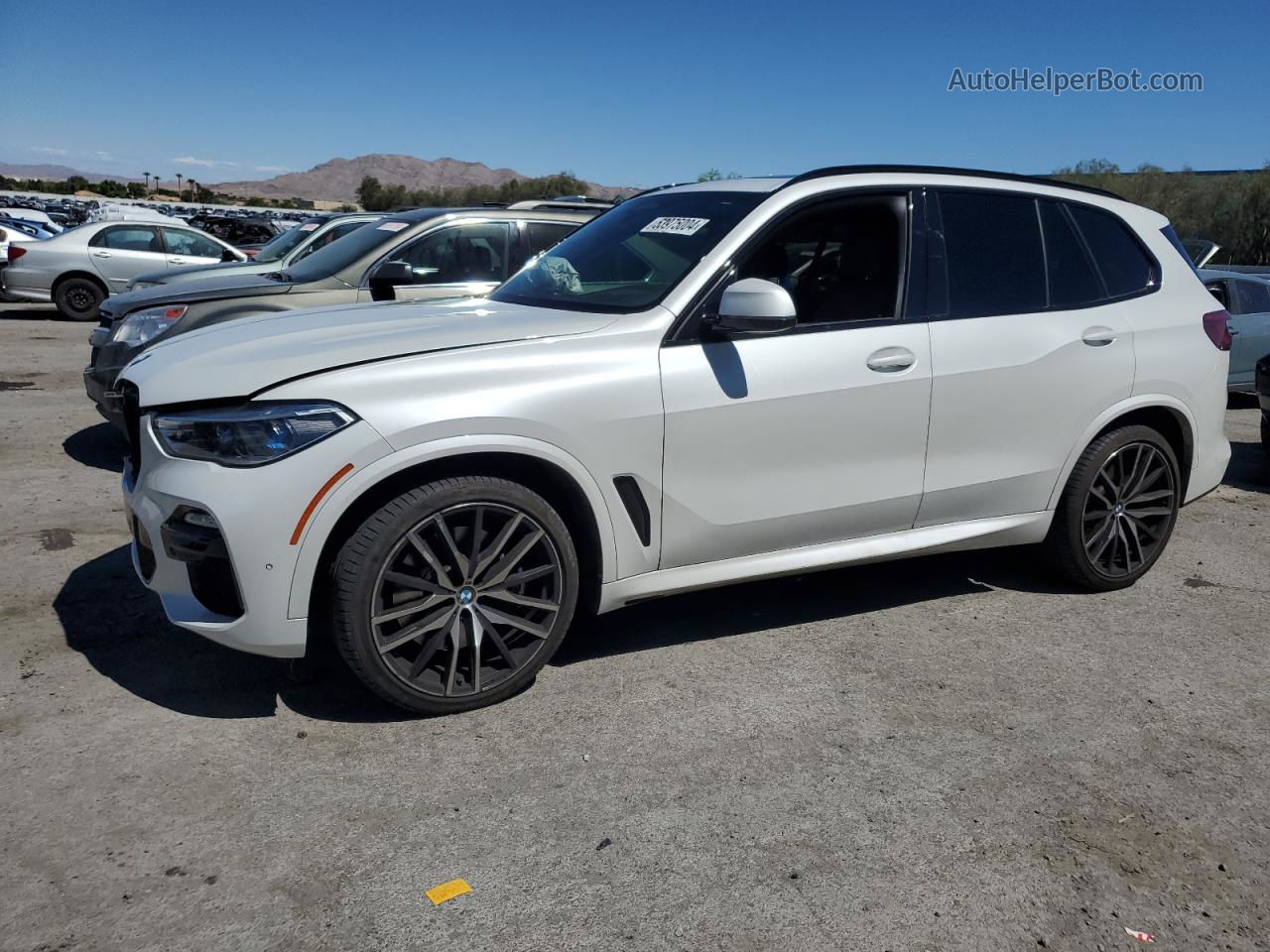 2019 Bmw X5 Xdrive50i White vin: 5UXJU2C55KLN66408