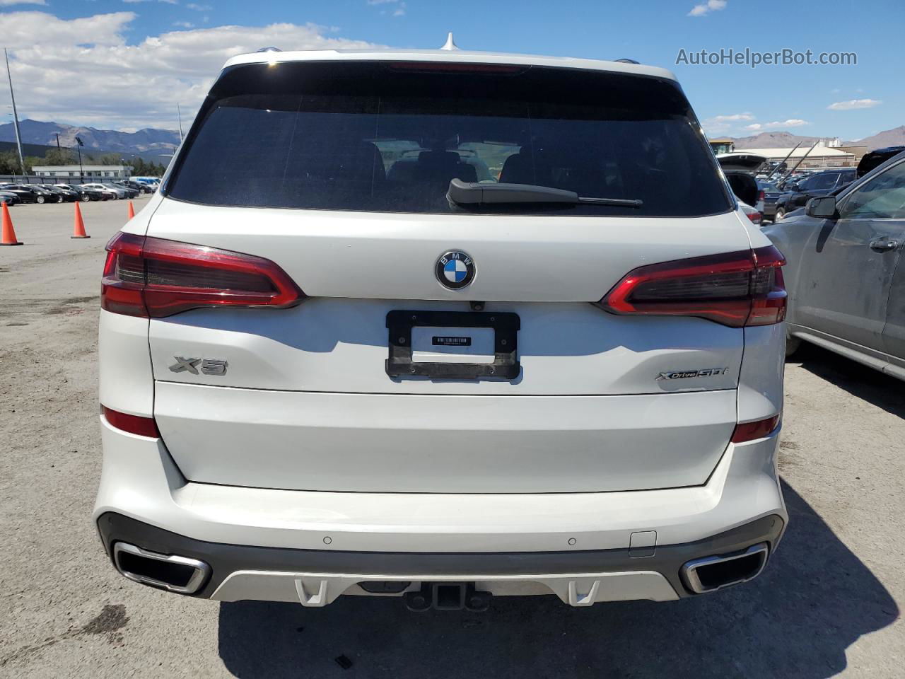 2019 Bmw X5 Xdrive50i White vin: 5UXJU2C55KLN66408