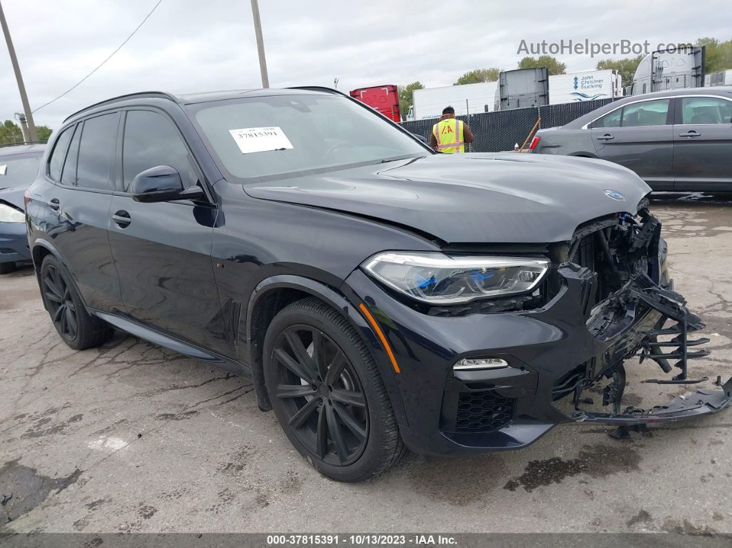 2019 Bmw X5 Xdrive50i Blue vin: 5UXJU2C56KLN67549