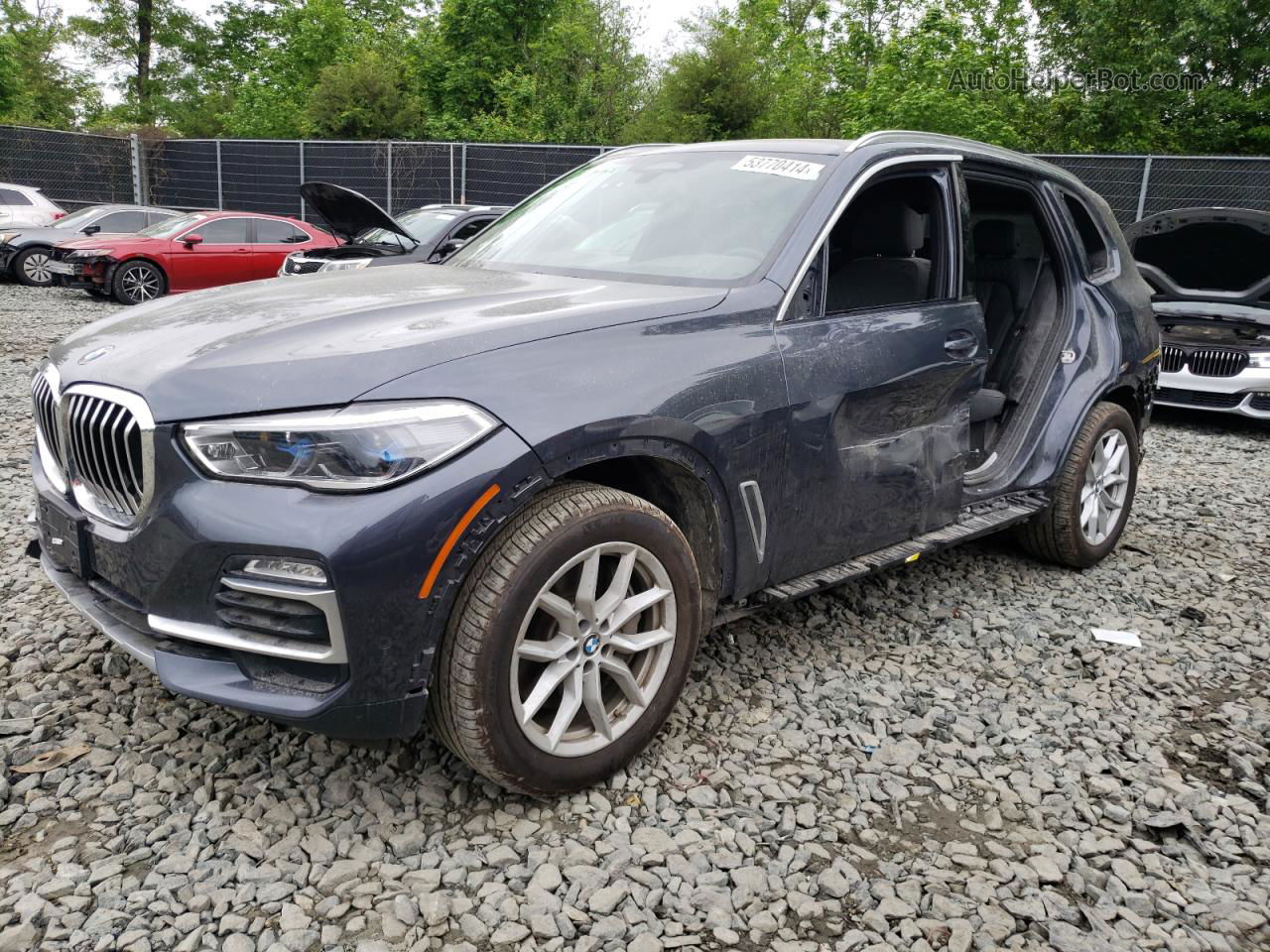 2019 Bmw X5 Xdrive50i Gray vin: 5UXJU2C57KLN64434