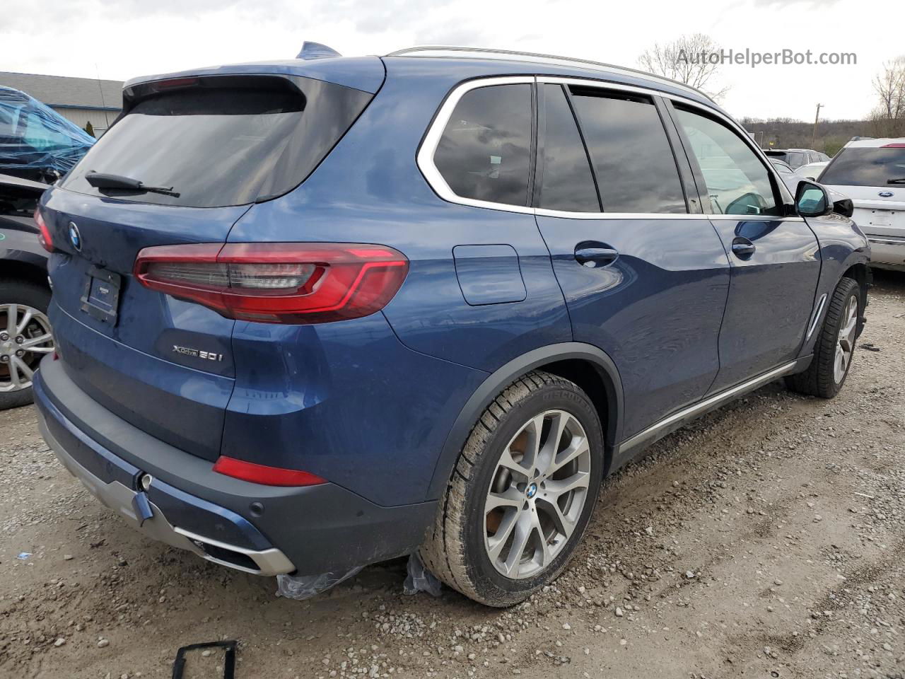 2019 Bmw X5 Xdrive50i Blue vin: 5UXJU2C58KLN66211