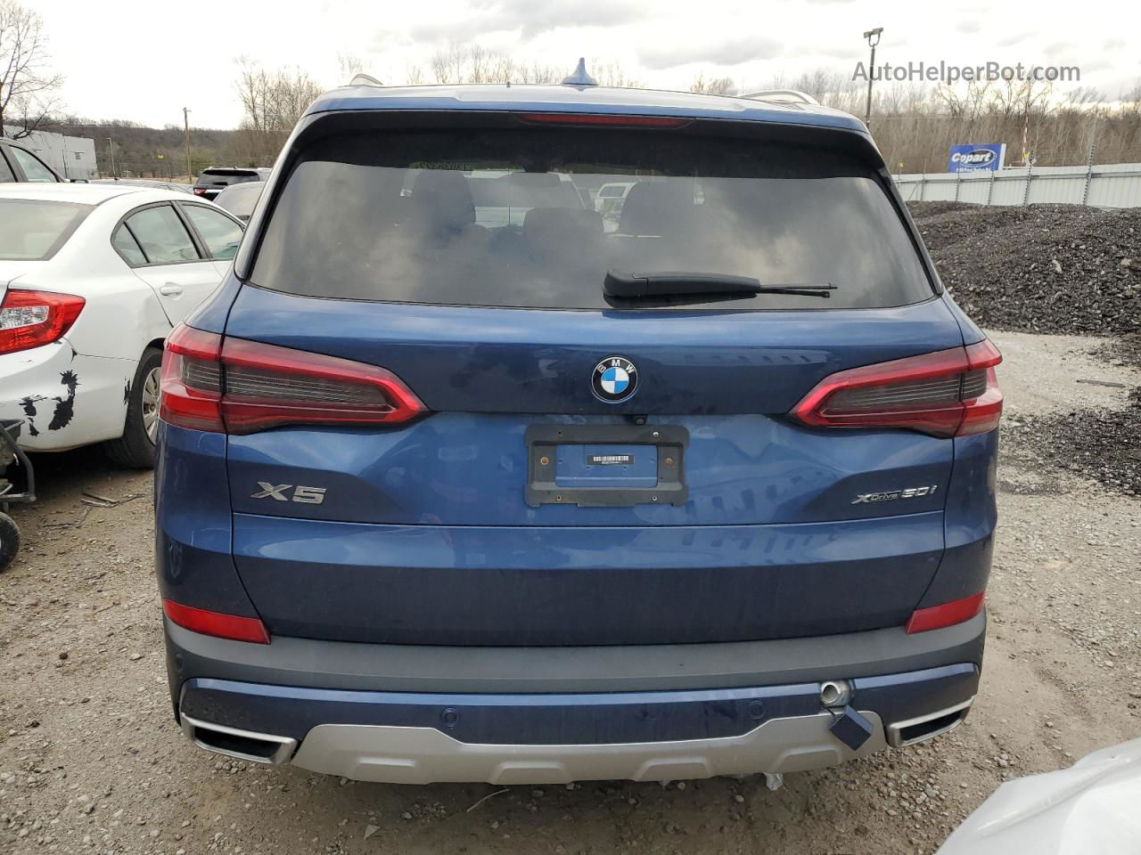 2019 Bmw X5 Xdrive50i Blue vin: 5UXJU2C58KLN66211