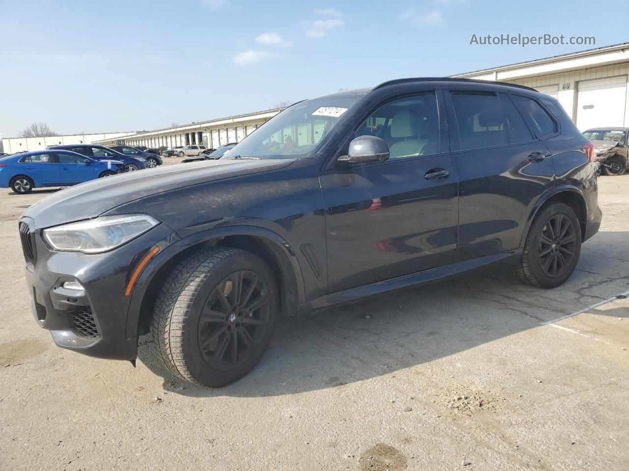 2020 Bmw X5 M50i Black vin: 5UXJU4C01LL227825