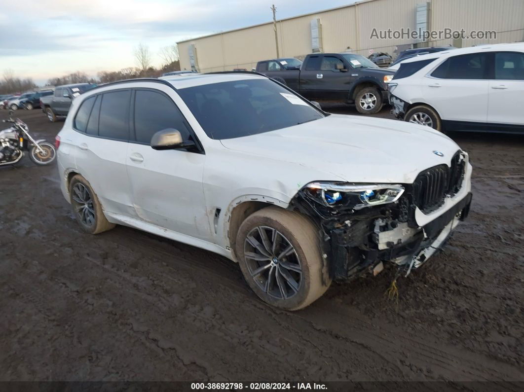 2020 Bmw X5 M50i White vin: 5UXJU4C02L9B36286