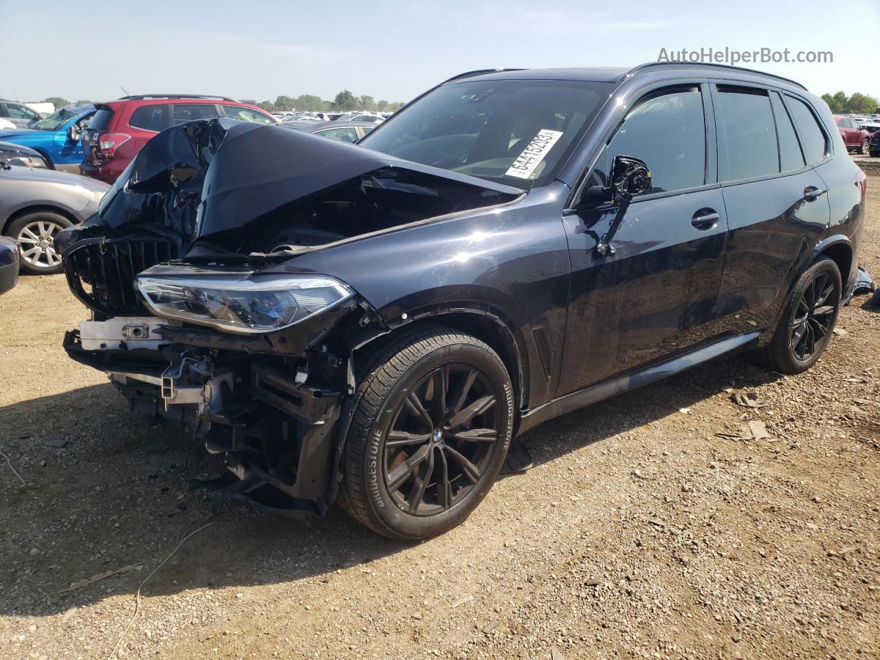 2020 Bmw X5 M50i Black vin: 5UXJU4C02L9C83031