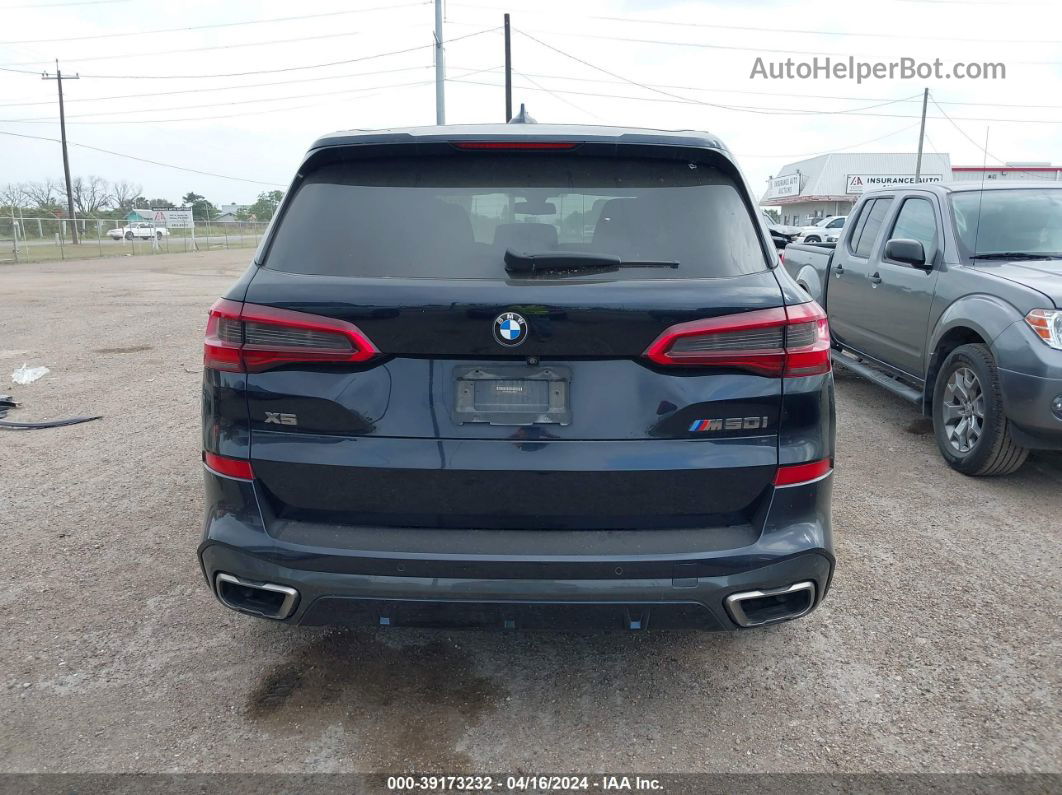 2020 Bmw X5 M50i Dark Blue vin: 5UXJU4C06LLE45276