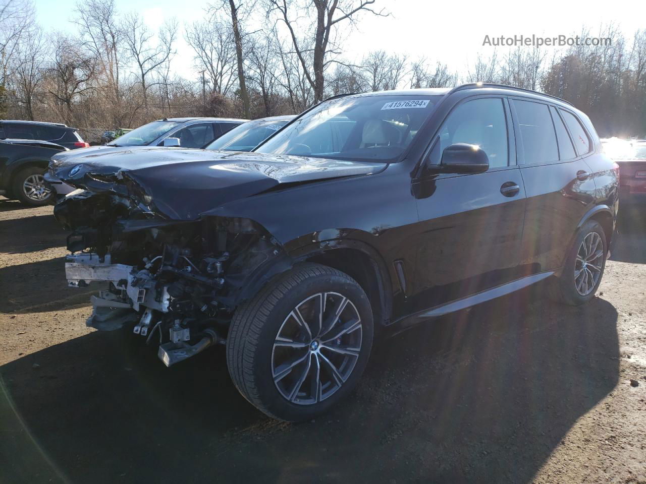 2020 Bmw X5 M50i Black vin: 5UXJU4C0XLL227838